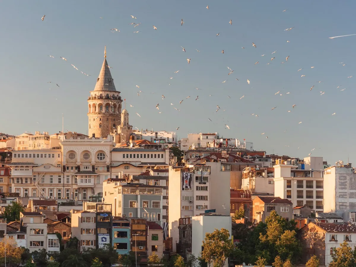 Historic Istanbul architecture overlooking the city